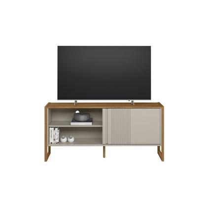 Imagem de Rack para TV até 55 Polegadas MDF 141cm Gold Branco
