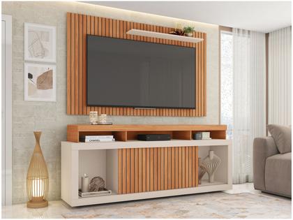 Rack para TV até 60” com Painel 2 Portas Caemmun New Oscar Imagem de Rack para TV até 60” com Painel 2 Portas Caemmun New Oscar