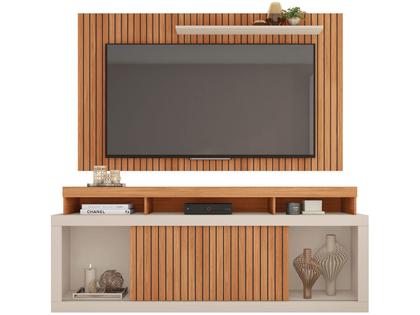Rack para TV até 60” com Painel 2 Portas Caemmun New Oscar Imagem de Rack para TV até 60” com Painel 2 Portas Caemmun New Oscar