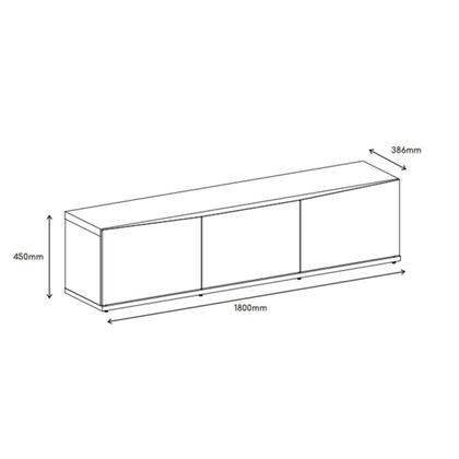 Imagem de Rack Para TV até 60 Polegadas 180cm 2 Portas 1 Gaveta Eros