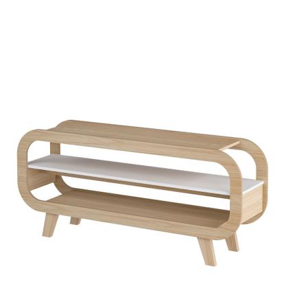 Imagem de Rack para TV até 60 Polegadas MDF 133,5cm Usinado em Theo Bege