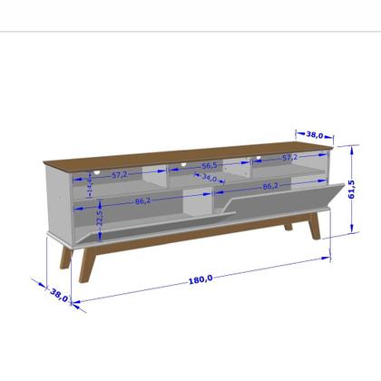 Imagem de Rack para TV até 65 Polegadas 2 Portas Elegant Bechara