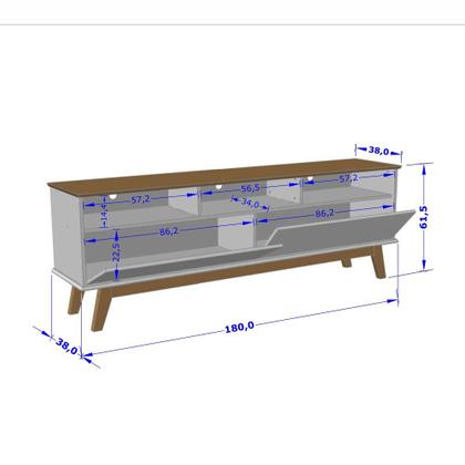 Imagem de Rack para TV até 65 Polegadas 2 Portas Elegant Bechara