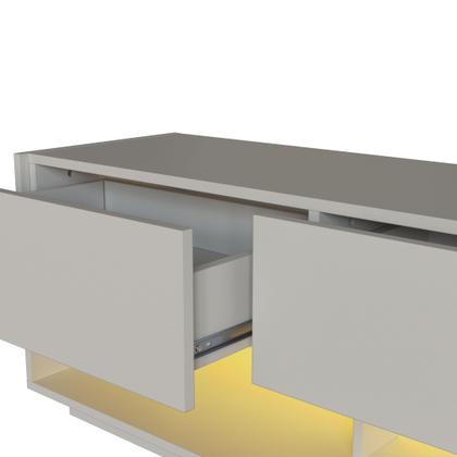 Imagem de Rack para TV até 65 Polegadas com LED 180cm 3 Gavetas e 1 Nicho RA8001 Bege