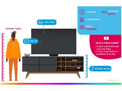 Imagem de Rack para TV até 70 Polegadas 1,8m