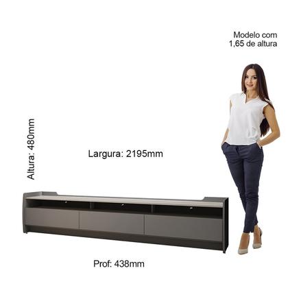 Imagem de Rack para TV até 70 Polegadas 3 Gavetas 3 Nichos Sublime 220 Gelius Móveis