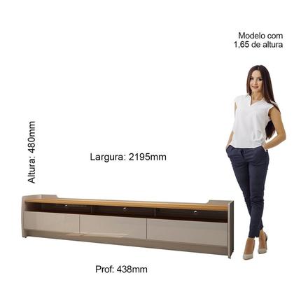 Imagem de Rack para TV até 70 Polegadas 3 Gavetas 3 Nichos Sublime 220 Gelius Móveis
