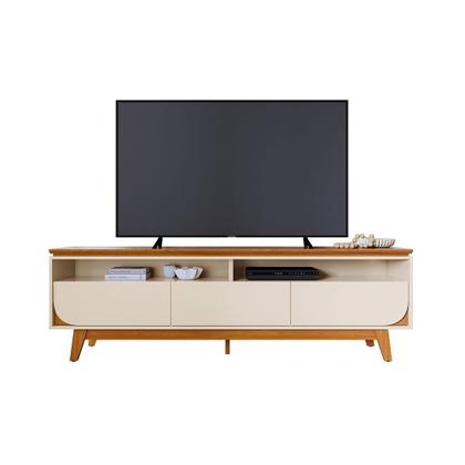 Imagem de Rack para TV até 75 Polegadas 200cm Tvs Selene Branco