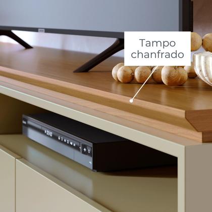 Imagem de Rack para TV até 75 Polegadas 200cm Tvs Selene Marrom