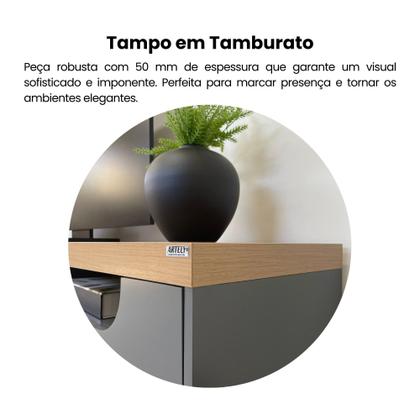 Imagem de Rack para TV até 75 Polegadas 2m Tampo Engrossurado Mercury