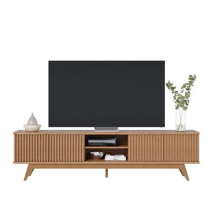 Imagem de Rack para TV até 75 Polegadas com Ripado e 4 Portas Fortaleza