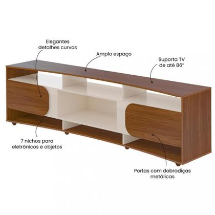 Imagem de Rack para TV até 86 Polegadas 2 Portas Elegance Artely