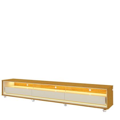 Imagem de Rack para TV até 90 Polegadas com LED e Rodízios 260cm 100% MDF Requinte