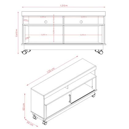 Imagem de Rack para TV de até 50 Polegadas Artur Madetec
