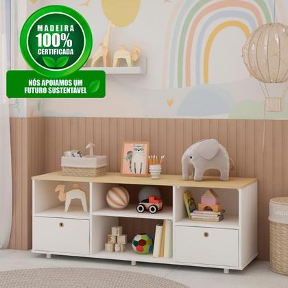 Imagem de Rack para Tv Genialflex Branco Encaixe Sem Ferramentas