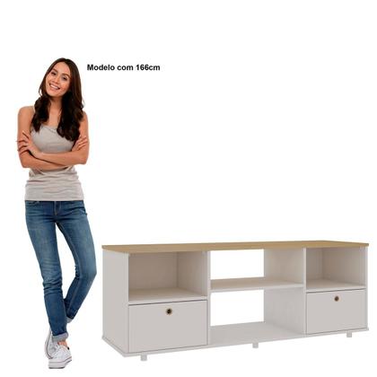 Imagem de Rack para Tv Genialflex Branco Encaixe Sem Ferramentas