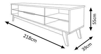 Imagem de Rack para tv wall 2,20 largura branco