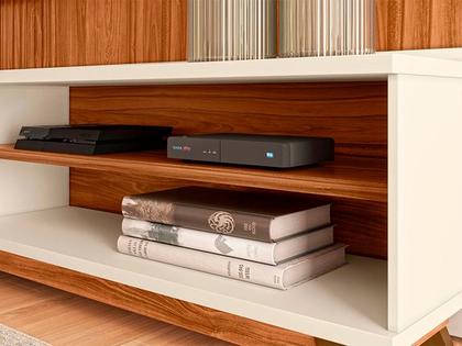 Imagem de Rack para Tvs 2,10 Cinamomo/Mel Genesis Mobler