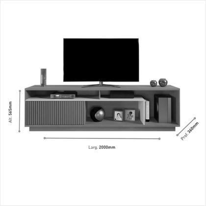 Imagem de Rack Ravena 1 Porta TV Até 75 Polegadas Mavaular