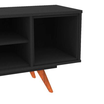Rack Retrô Gonci Fosco Preto 162 cm - Mobly Imagem de Rack Retrô Gonci Fosco Preto 162 cm