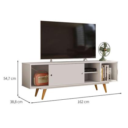Rack Retrô Goslar Branco 162 cm - Mobly Imagem de Rack Retrô Goslar Branco 162 cm