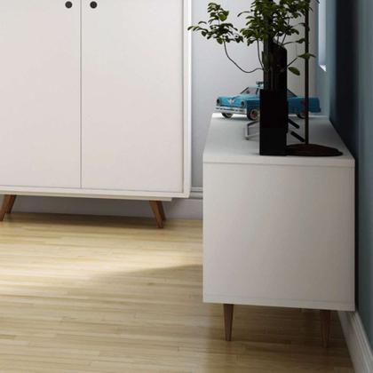 Rack Retrô Goslar Branco 162 cm - Mobly Imagem de Rack Retrô Goslar Branco 162 cm