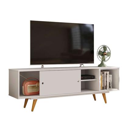 Rack Retrô Goslar Branco 162 cm - Mobly Imagem de Rack Retrô Goslar Branco 162 cm