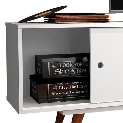 Imagem de Rack Retrô Goslar Branco 162 cm