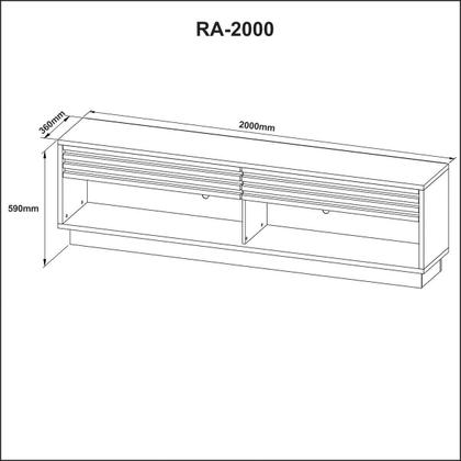 Imagem de Rack Sala Para TV até 65 polegadas 2 Nichos e 2 Gavetas 2m