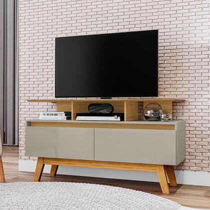 Imagem de Rack Sala Rubi 1.2 para TV até 50 2 Portas Pé Madeira Macica