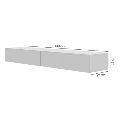 Imagem de rack suspensa de parede quarto sala de estar reunião 1,40m