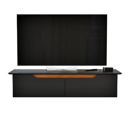 Imagem de Rack Suspenso Flow Sala Estante De Parede MDF/MDP Para TV E Decoração Quarto - JM3 Móveis