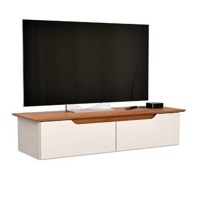 Imagem de Rack Suspenso Flow Sala Estante De Parede MDF/MDP Para TV E Decoração Quarto - JM3 Móveis