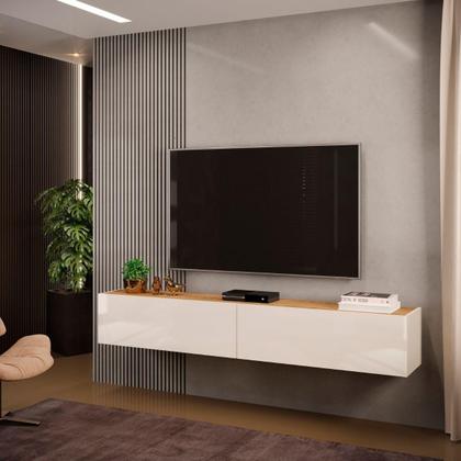 Imagem de Rack suspenso future 1,80m cool home off white/nature