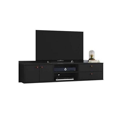 Rack Suspenso Getty Preto 162 cm - Mobly Imagem de Rack Suspenso Getty Preto 162 cm