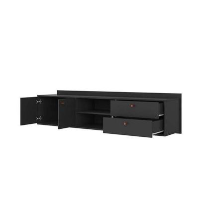 Rack Suspenso Getty Preto 162 cm - Mobly Imagem de Rack Suspenso Getty Preto 162 cm