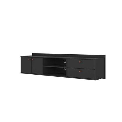Rack Suspenso Getty Preto 162 cm - Mobly Imagem de Rack Suspenso Getty Preto 162 cm