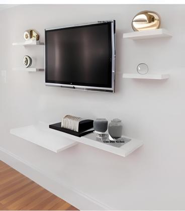 Imagem de Rack Suspenso Para Quartos E Salas 6 Nichos Prateleiras