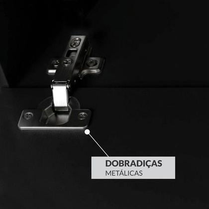 Imagem de Rack Suspenso para TV até 55 Polegadas MDF 160cm Uno Preto