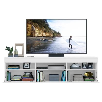 Imagem de Rack Suspenso para Tv até 65" Multimóveis Paris FG3326 com 2 Portas Branco