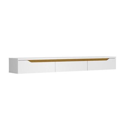 Imagem de Rack Suspenso para TV até 65 Polegadas 180cm Branco