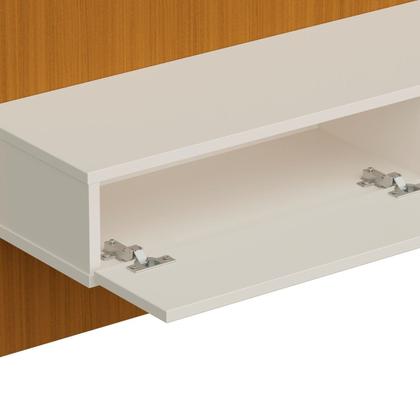 Imagem de Rack Suspenso para TV até 75 Polegadas MDF 200cm 3 Portas Off White Dior