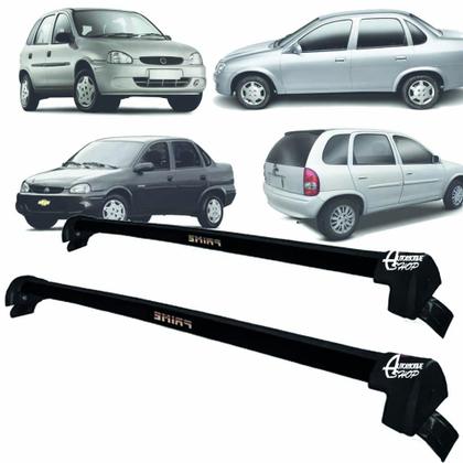 Imagem de Rack Teto Aluminio Prime Corsa Wind 4Pts 00/ 04 Preto PR120