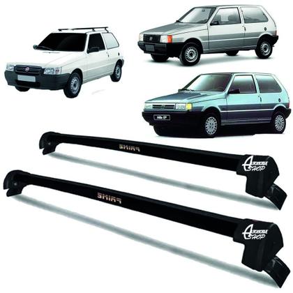 Imagem de Rack Teto Aluminio Prime Fiat Uno 2pts 01/ 14 Preto PR112