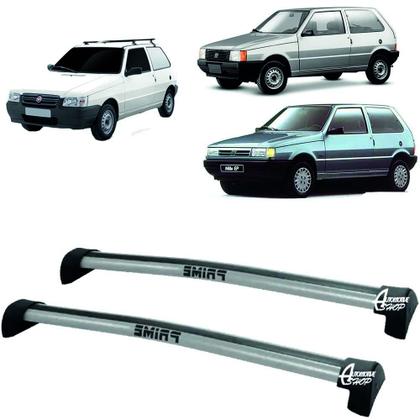 Imagem de Rack Teto Aluminio Prime Fiat Uno 2pts 96 até 00 Prata PR002