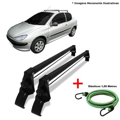 Imagem de Rack Teto Bagageiro Peugeot 206 E 207 2P E 1 Elastico Corda