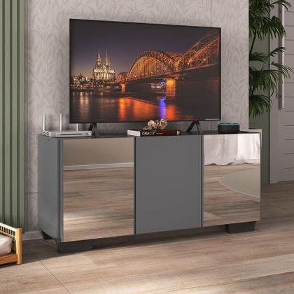 Imagem de Rack TV até 32 Polegadas com Espelhos 3 Portas Multimóveis MP1079