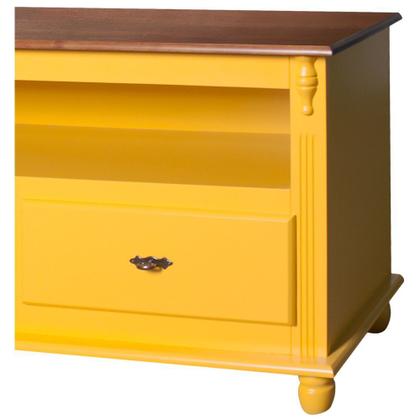 Imagem de Rack TV com 2 gavetas, nicho e tampo de madeira - 502