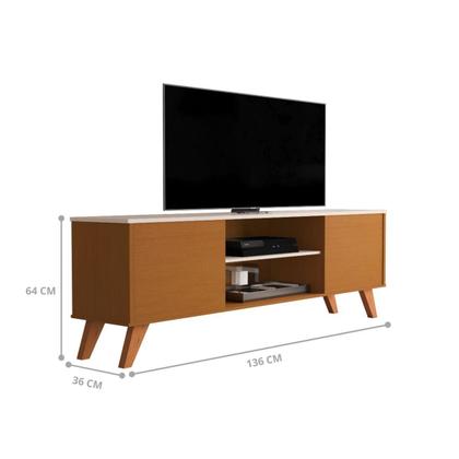Imagem de Rack TVs 60 Polegadas Monte Argentino Cedro Off White