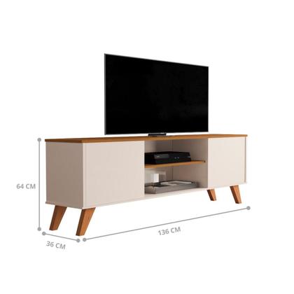 Imagem de Rack TVs 60 Polegadas Monte Argentino Off White Cedro